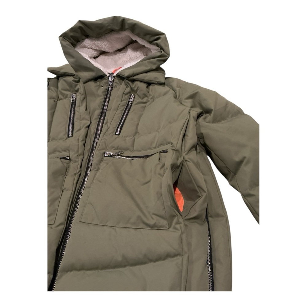 Orolay Women’s Olive Green Puffer Jacket Size Small Hooded Winter Coat - Picture 9 of 12